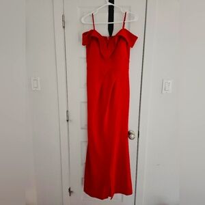 Beautiful Long Red Dress Size 8